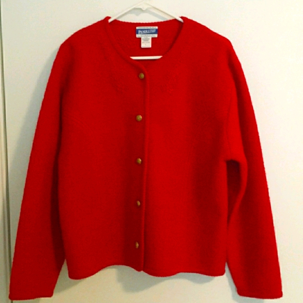 Pendleton virgin wool Vtg Euc sweater  jacket